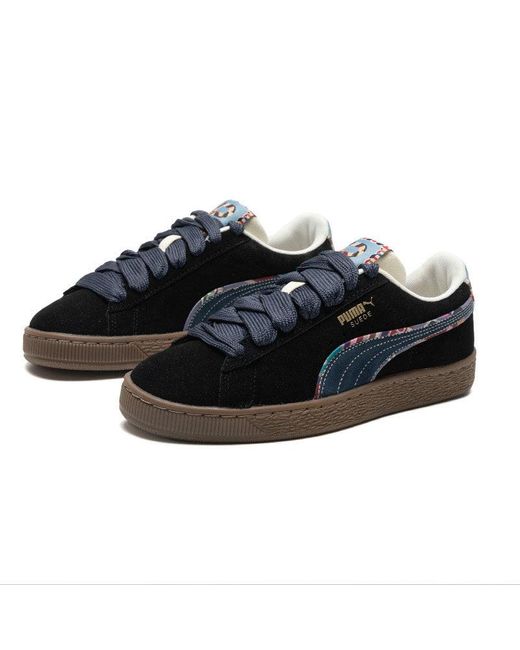 PUMA Black Suede Bz Emb Marzipan Light'