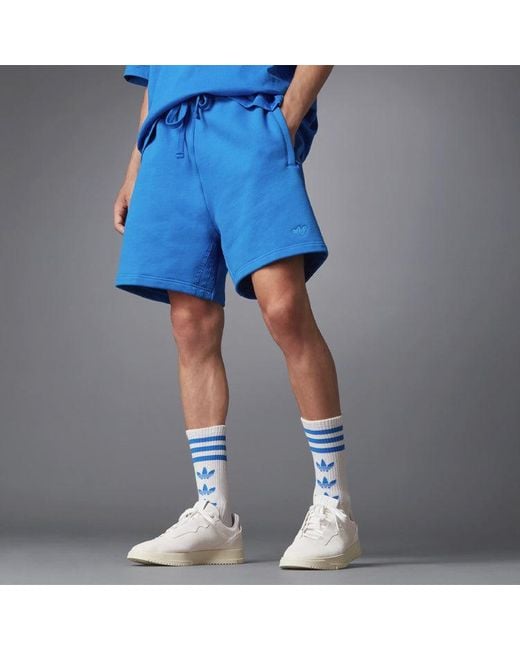 adidas Originals Blue Version Series Solid Color Loose Lacing Sports Shorts  for Men | Lyst
