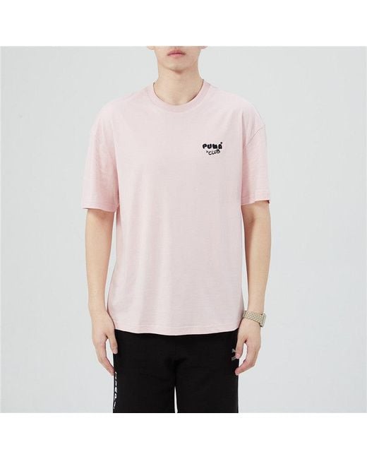 PUMA Pink Club Oversize Ss Tee Sports