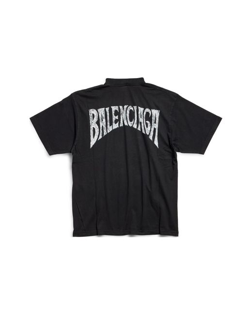 Balenciaga Black Paris Tropical T-Shirt Medium Fit for men