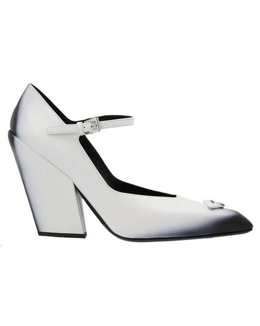 Prada Metallic (Wmns) Brushed Leather Pumps Ombre'