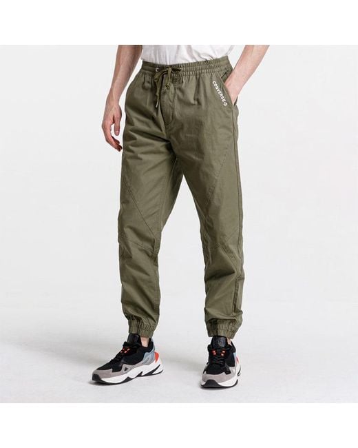 Converse Green Woven Jogger 'Military' for men