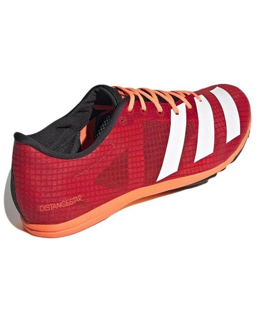 Adidas Red Distancestar Wear-Resistant Shock Absorption for men