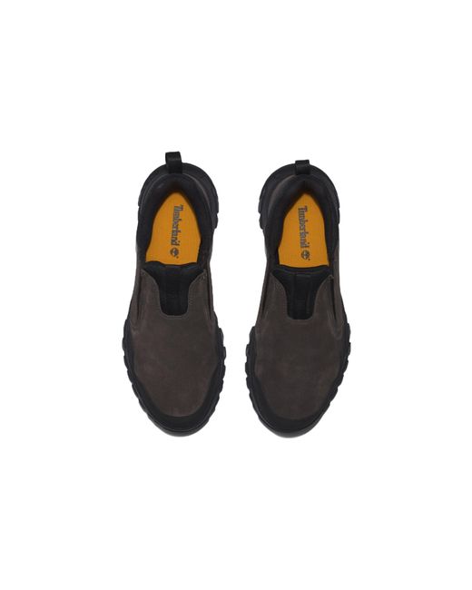 Timberland Black Lincoln Peak Lite Waterproof Slip-Ons 'Dark Suede' for men