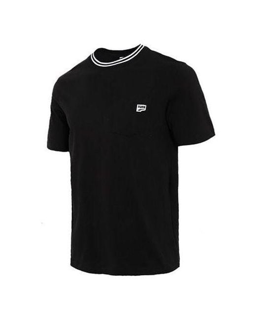 PUMA Black Downtown Pocket T-Shirt for men