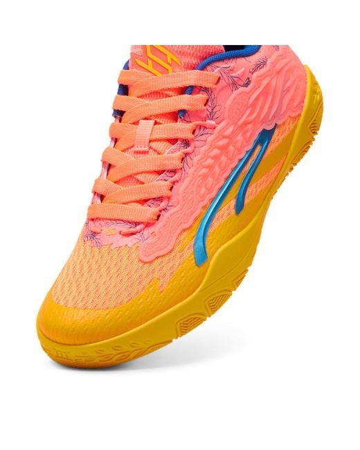 PUMA Orange Mesh Rubber Basketball Shoes