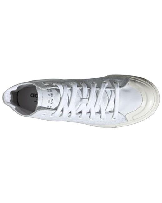 Adidas White Nizza Rf Hi Recon Leather 'Triple' for men