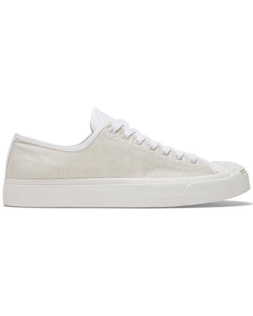 Converse White Jack Purcell Low 'Happy Camper for men