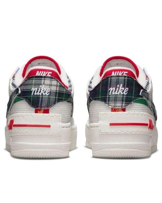 Nike White (Wmns) Air Force 1 Low Shadow 'Multi-Material'