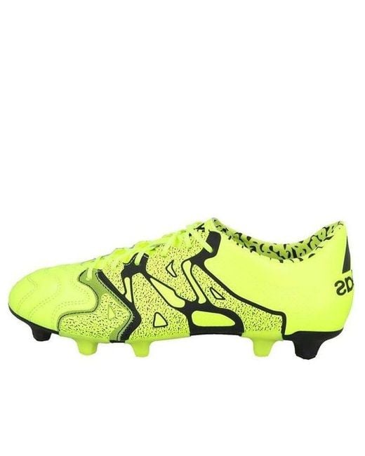 Adidas Yellow X 15.1 Fg Leather for men