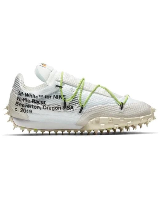 Nike White (Wmns) X Off- Waffle Racer 'Electric'