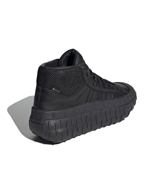 Y-3 Black Sneakers Soft Leather for men