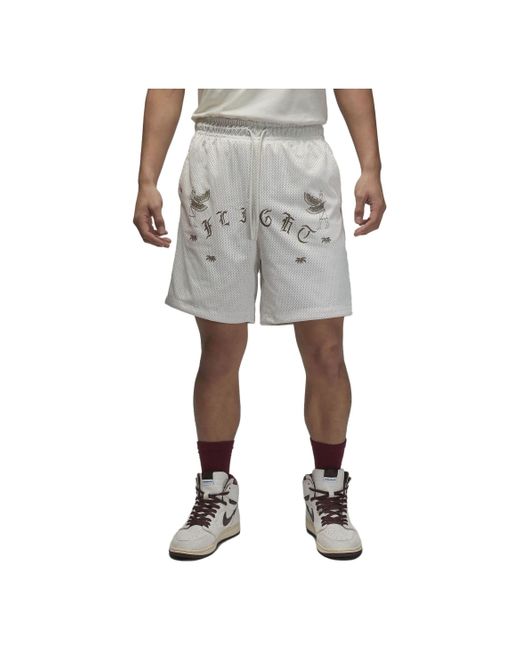 Nike Gray Artist Series By Umar Rashid Mesh Shorts for men