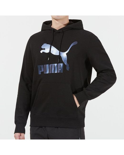 PUMA Black Classics Metallic Logo Tr Logo Printing Sports for men