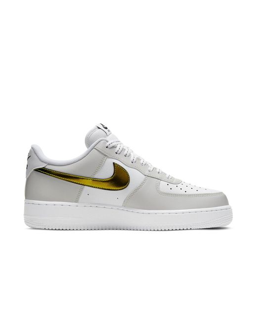 Nike White Air Force 1 '07 Lv8 Iridescent Swoosh' for men