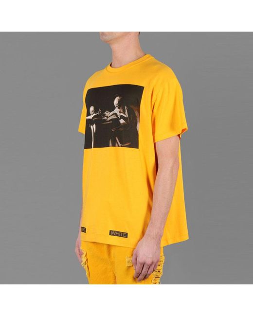 Off-White c/o Virgil Abloh Yellow Ss21 Co Virgil Ablo Ow Tee