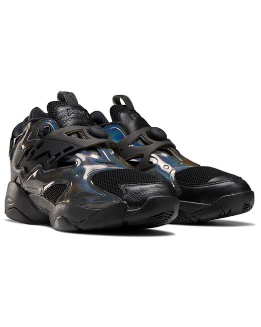 Reebok Black Juun J X Pump Court Metallic' for men