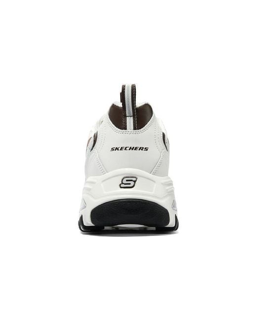 Skechers White D'Lites Varsity Spirit Sneaker for men