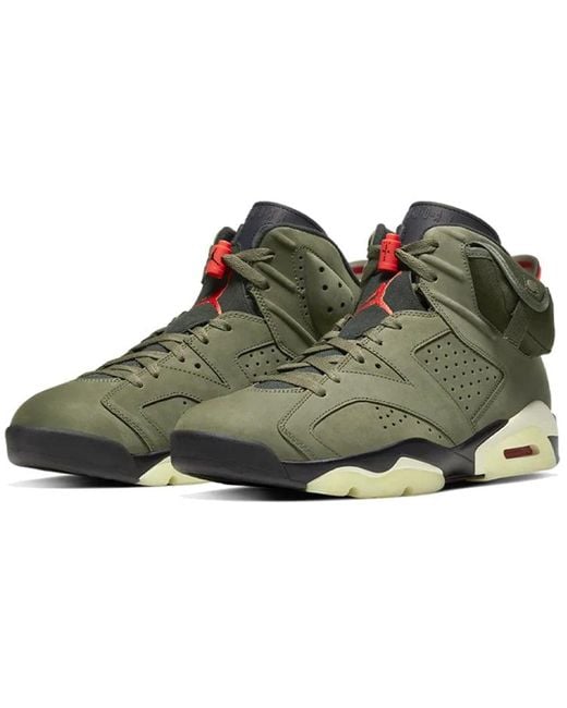 Nike Green X Travis Scott Air 6 Retro "Cactus Jack" Sneakers for men