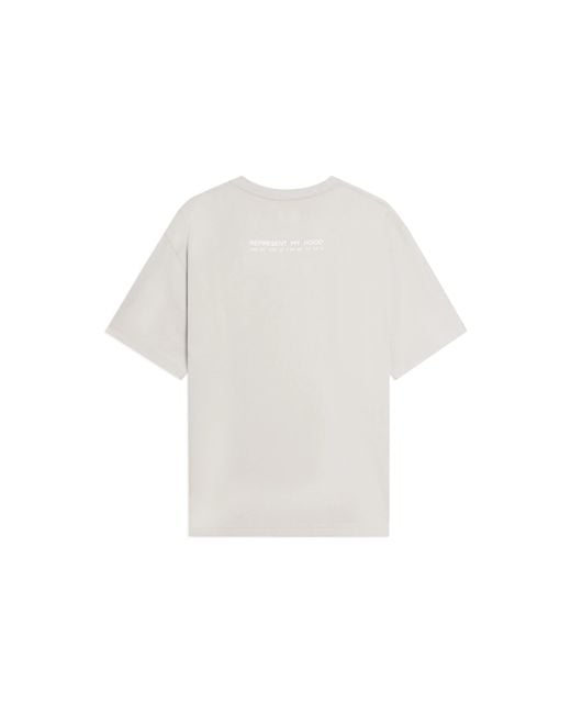 Li-ning White Badfive Hood Graphic Shanghai City Limited T-Shirt for men