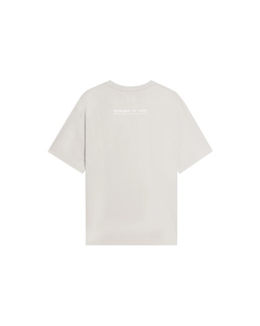 Li-ning White Badfive Hood Graphic Shanghai City Limited T-shirt for men