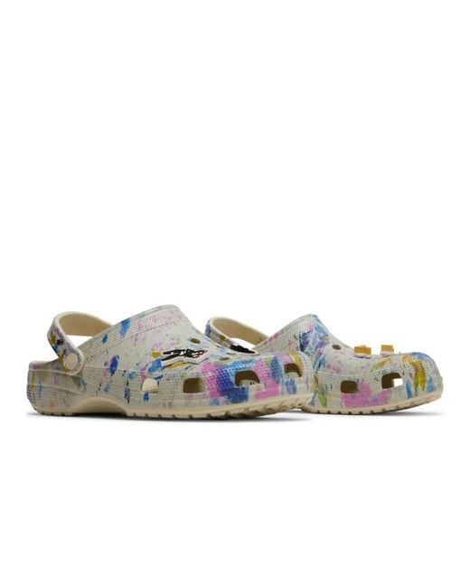CROCSTM Blue Awake Ny X Classic Clog 'Paint Drip' for men