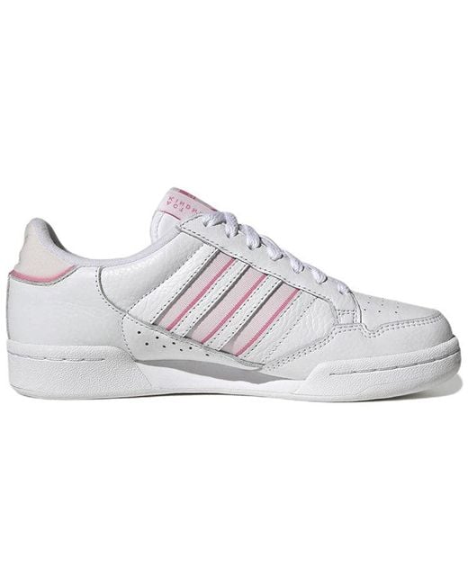 Adidas White Continental 80 Stripes Trainers