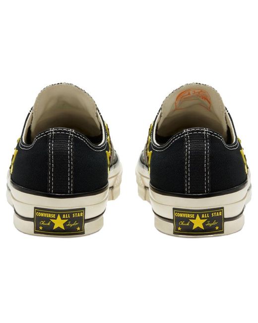 Converse Black Chuck 70 Low 'Archive Flame Overlay' for men