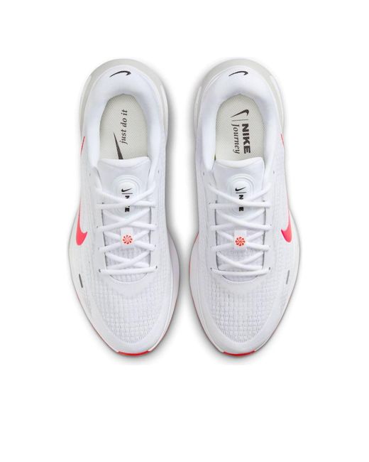 Nike White Journey Run Bright Crimson' for men