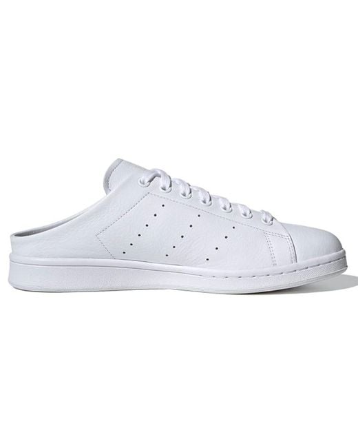 Adidas White Stan Smith Slip-On Backless Mule 'Cloud' for men