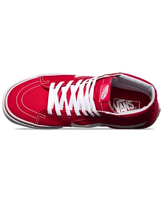 Vans Red Sk8-Hi Canvas 'Formula One' for men