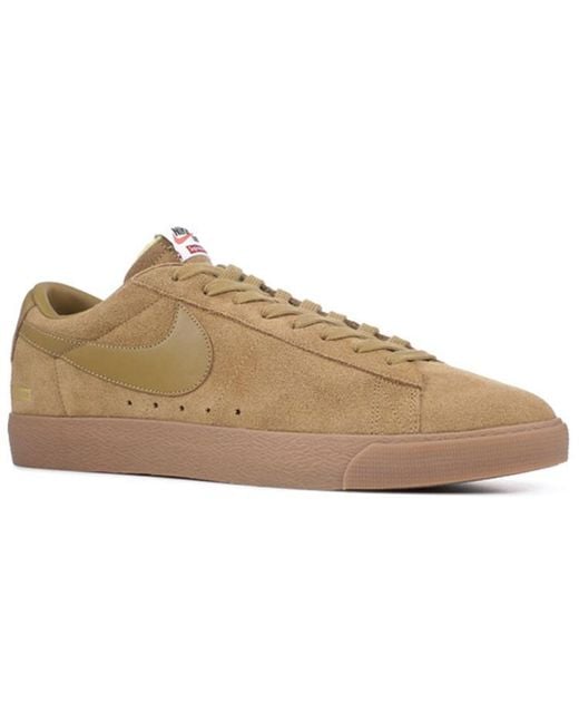 Nike Brown X Supreme Sb Blazer Low Gt 'Golden' for men