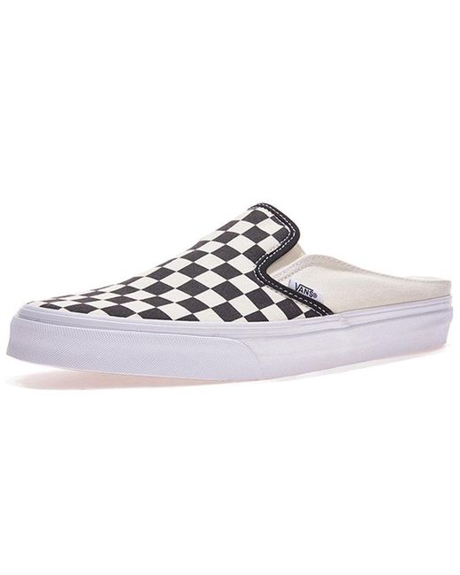 Vans Black Classic Slip-On Mule 'Checkerboard for men