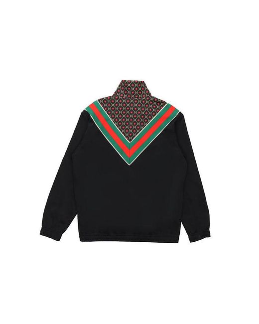Gucci Black Gg Star Oversize Jersey Jacket for men