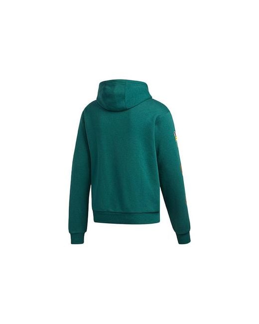 Adidas Green Originals Casual Sports Logo Pullover Long Sleeves for men