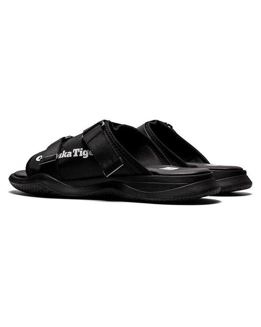 Onitsuka Tiger Black Ohbori Slider Stylish Sports Sandals for men