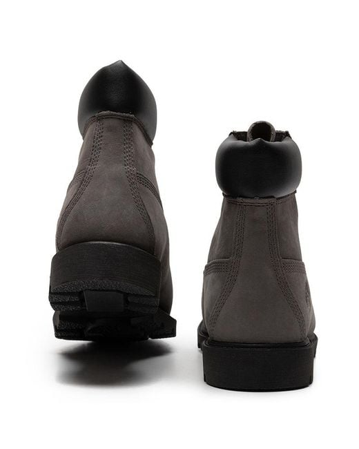 Timberland Black Classic 6 Inch Waterproof Boot Nubuck' for men