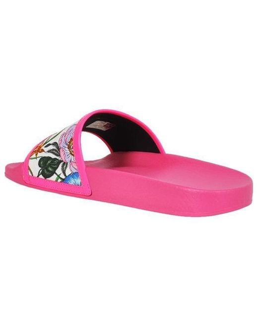 Gucci Pink (Wmns) Pursuit Pool Slide Floral'
