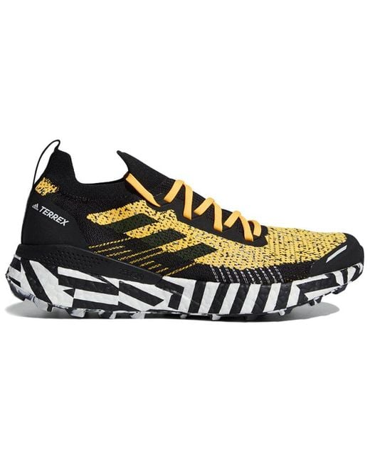 Adidas Black Terrex Two Ultra Primeblue 'Solar' for men