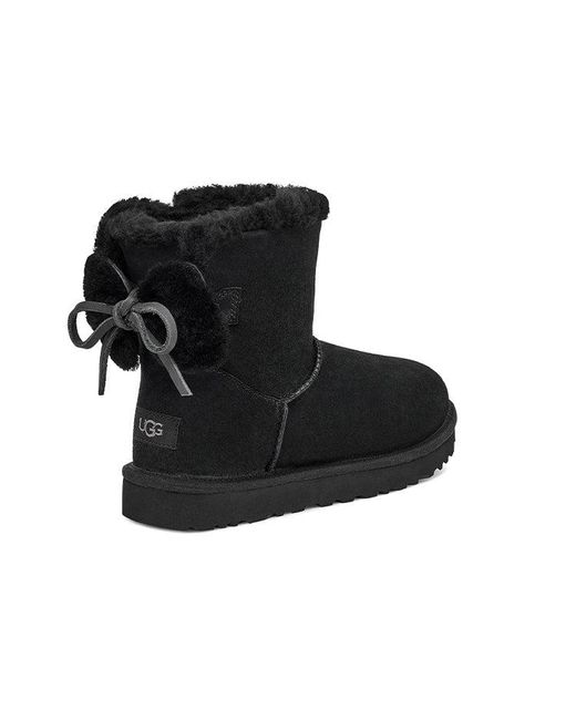 Ugg Black (Wmns) Classic Double Bow Mini