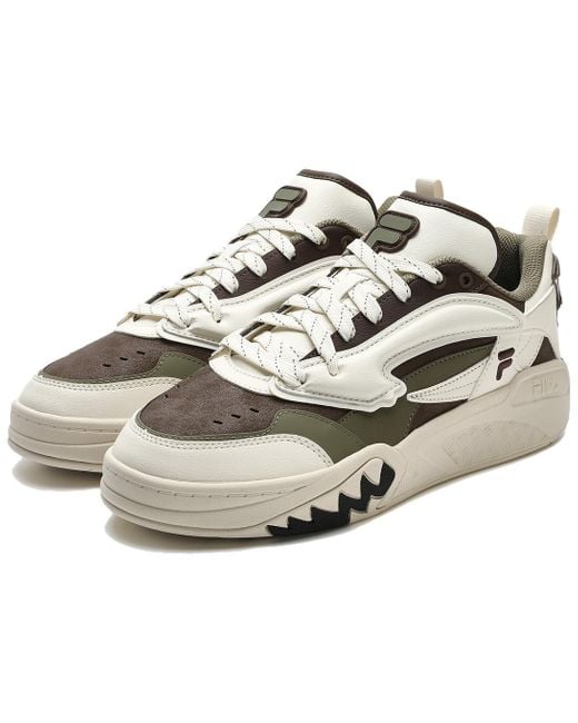 Fila White Desperado Low Top Shoes for men