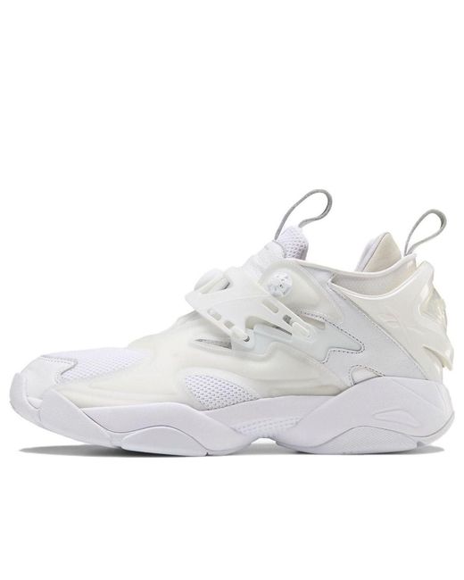Reebok White Juun J X Pump Court Metallic' for men