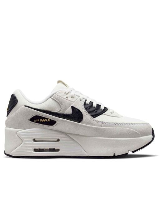 Nike White (Wmns) Air Max 90 Lv8 Metallic'