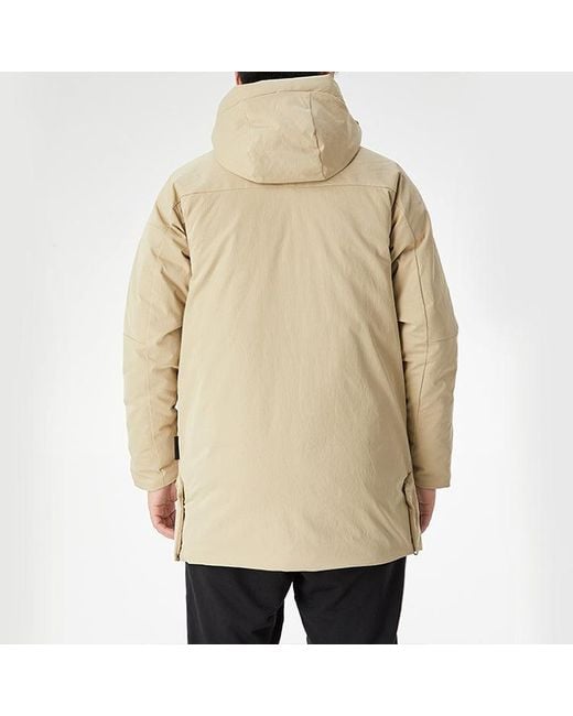 Adidas Natural Big Pocket Pk Stay Warm Mid-Length Cargo Down Jacket for men
