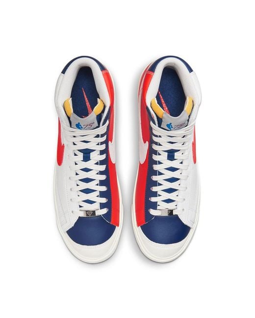 Nike White Nba X Blazer Mid '77 Emb '75Th Anniversary for men