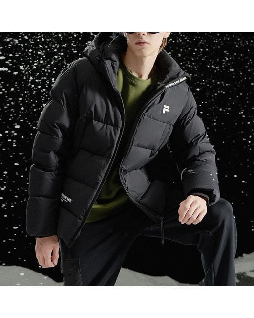 Fila Black Down Jacket for men