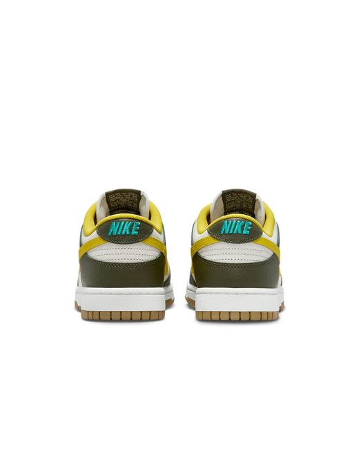 Nike Yellow Dunk Low Retro Prm 'Cargo Khaki Vivid Sulfur' for men