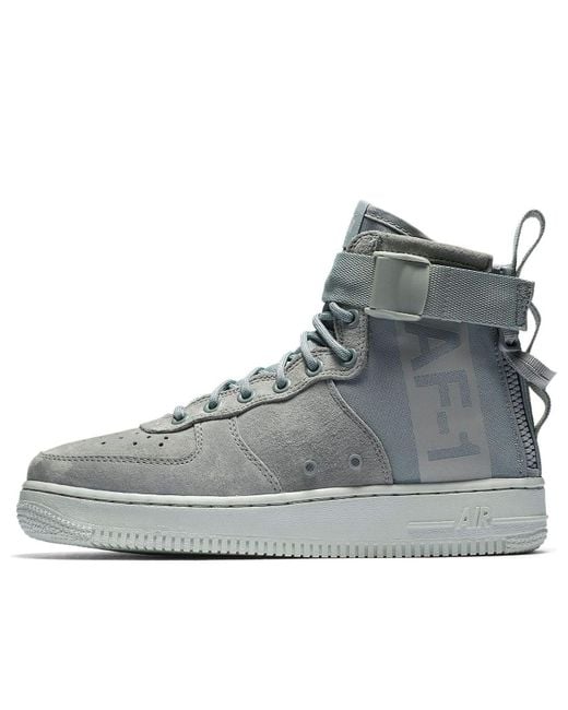 Nike Gray (Wmns) Sf Air Force 1 Mid 'Light Pumice'