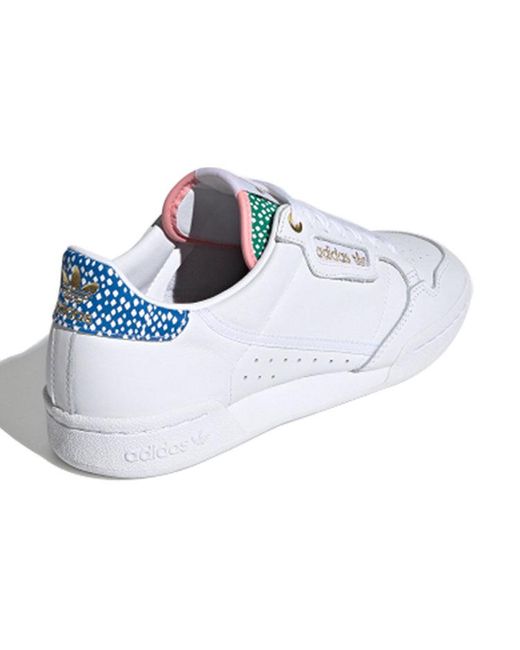 Adidas White (Wmns) Continental 80 Metallic'