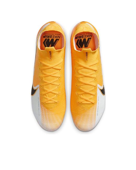 Nike Orange Mercurial Superfly 7 Elite Fg 'Laser' for men